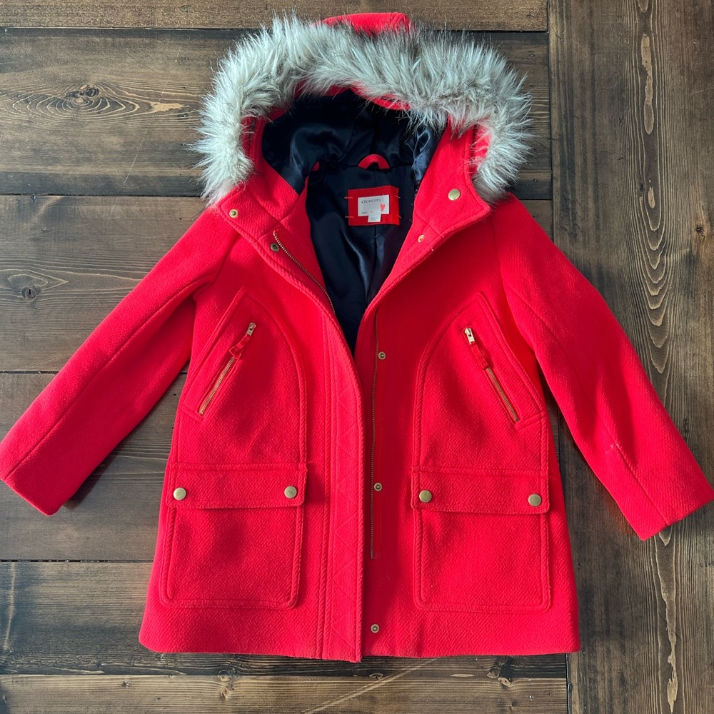 EUC Stunning Girls 8 crewcuts (J. Crew’s kids line) coat